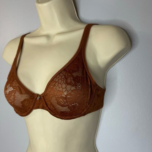 Adore Me Celestine Unlined Plus Full Coverage Bra in Cappuccino Brown - Picture 2 of 5